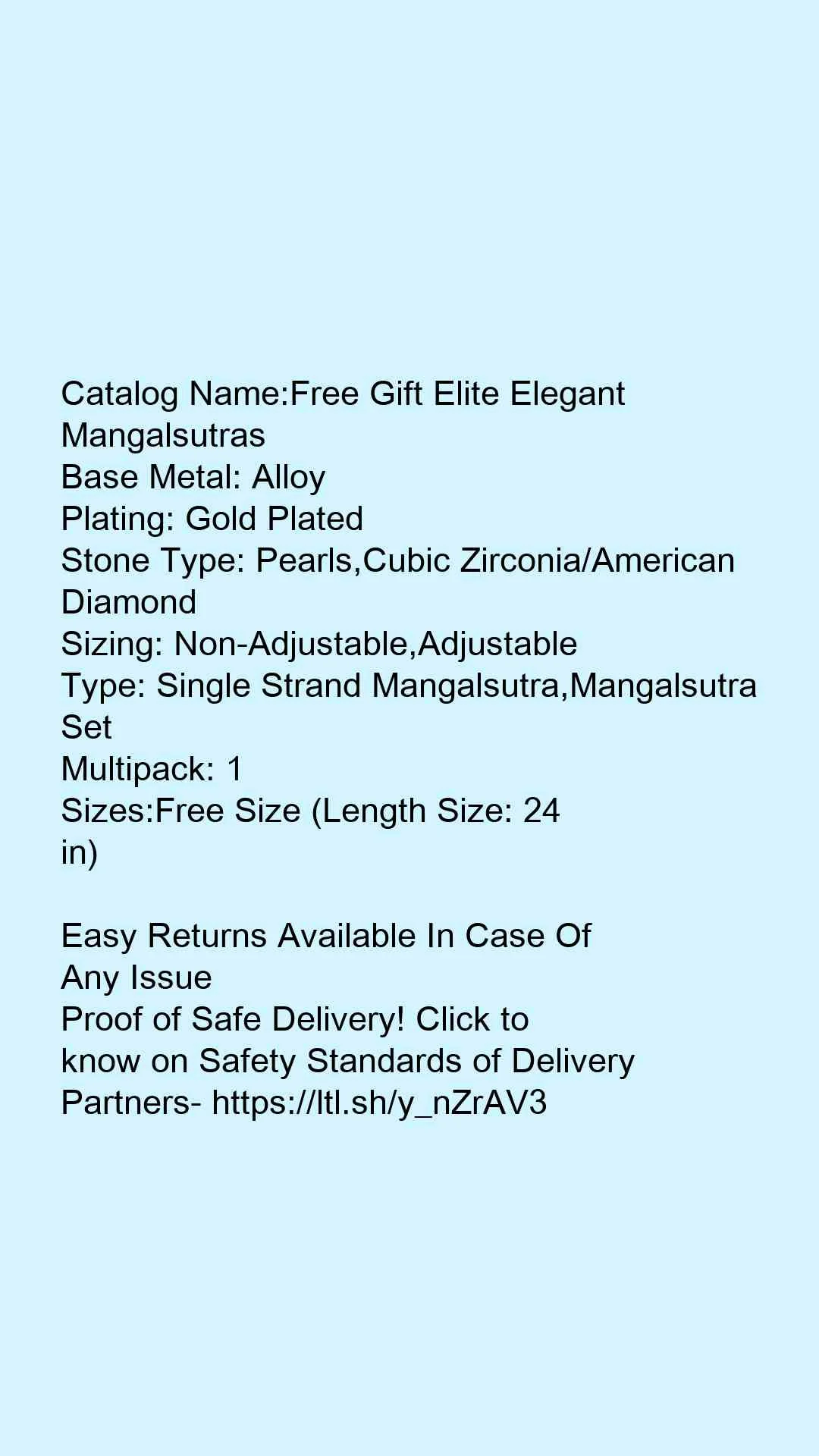 Free Gift Elite Elegant Mangalsutras - Image 7