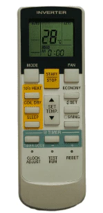 General AC Remote Control – Compatible Replacement with Economy, Fan & Dry Coil Functions (Model 107B) #
