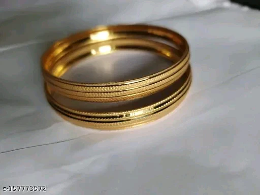 Elegant Gold-Plated Bangle Set – Stylish &amp; Affordable Accessory - Image 2