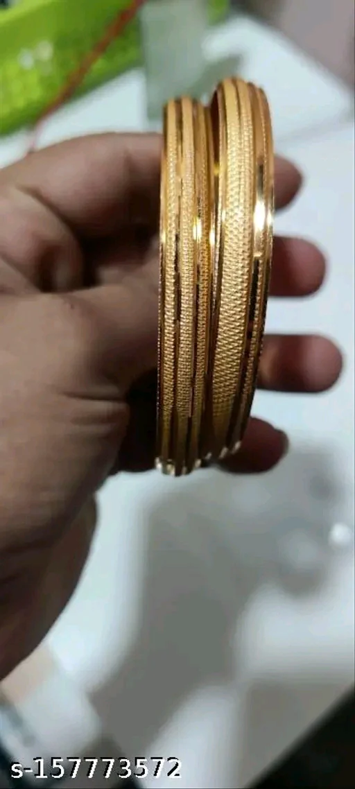 Elegant Gold-Plated Bangle Set – Stylish &amp; Affordable Accessory - Image 3