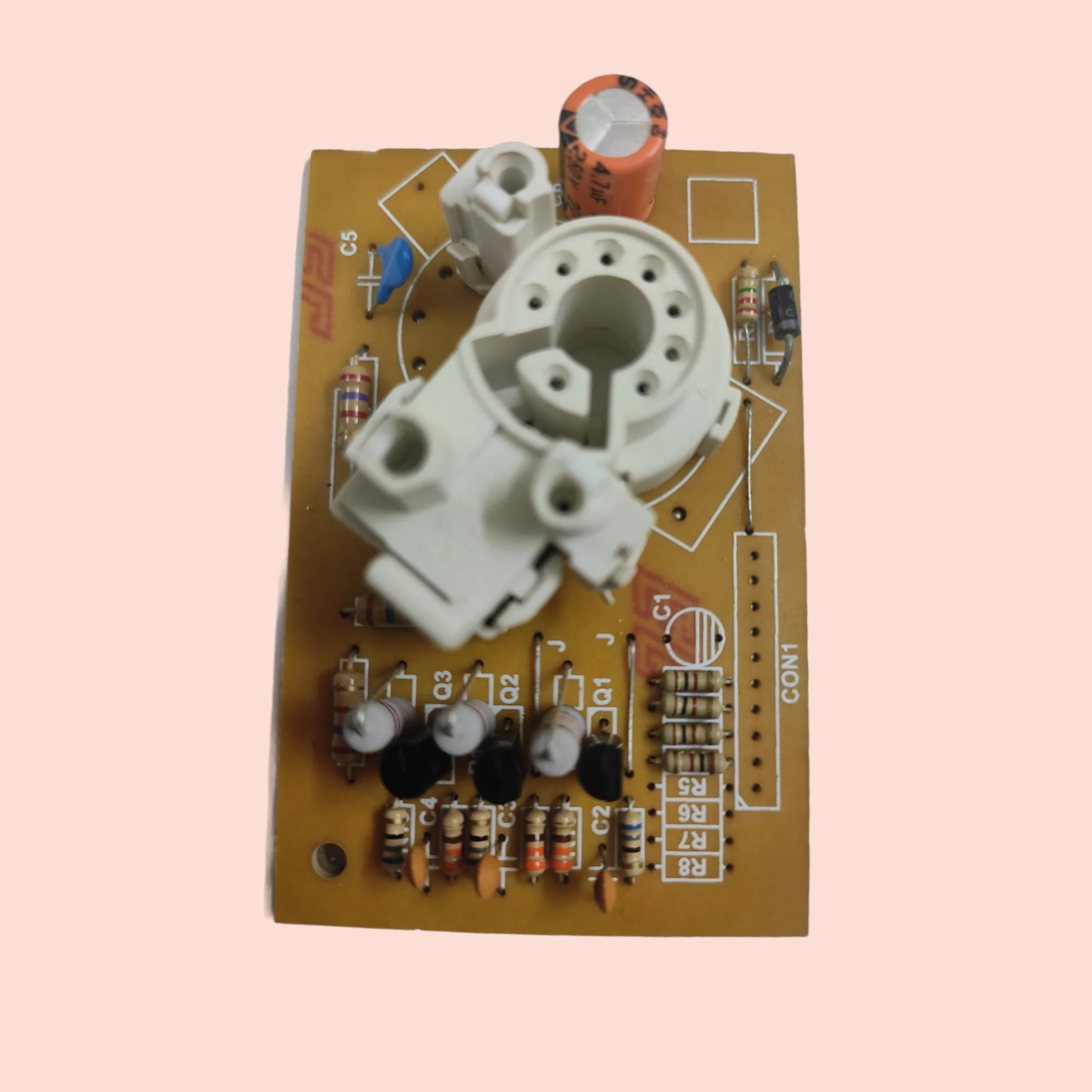 7 Pin Terminals CRT Socket – White, Durable & High-Quality Electrical Connector# - Image 4