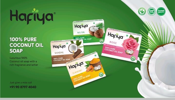 Hafiya 100% Coconut Oil - Rose Soap - Image 4