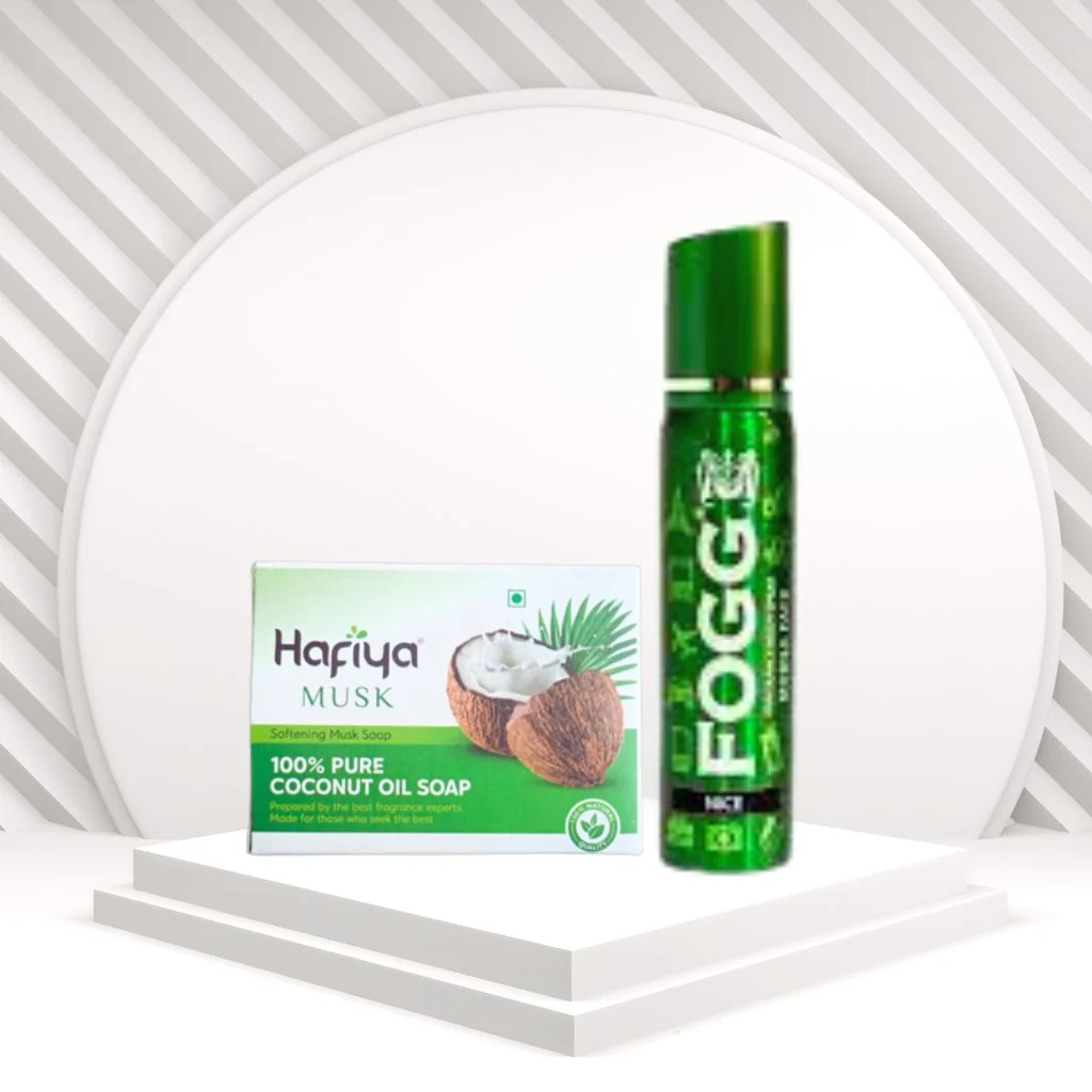Hafiya Musk Soap Ossum Apple Perfume Combo 2Pcs Set Offer
