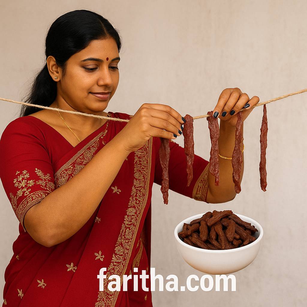 Premium Halaal Sun-Dried Boneless Beef Meat – Uppi Kandam | Dry Beef Kebab Snack – 100% Natural & Homemade# - Image 7
