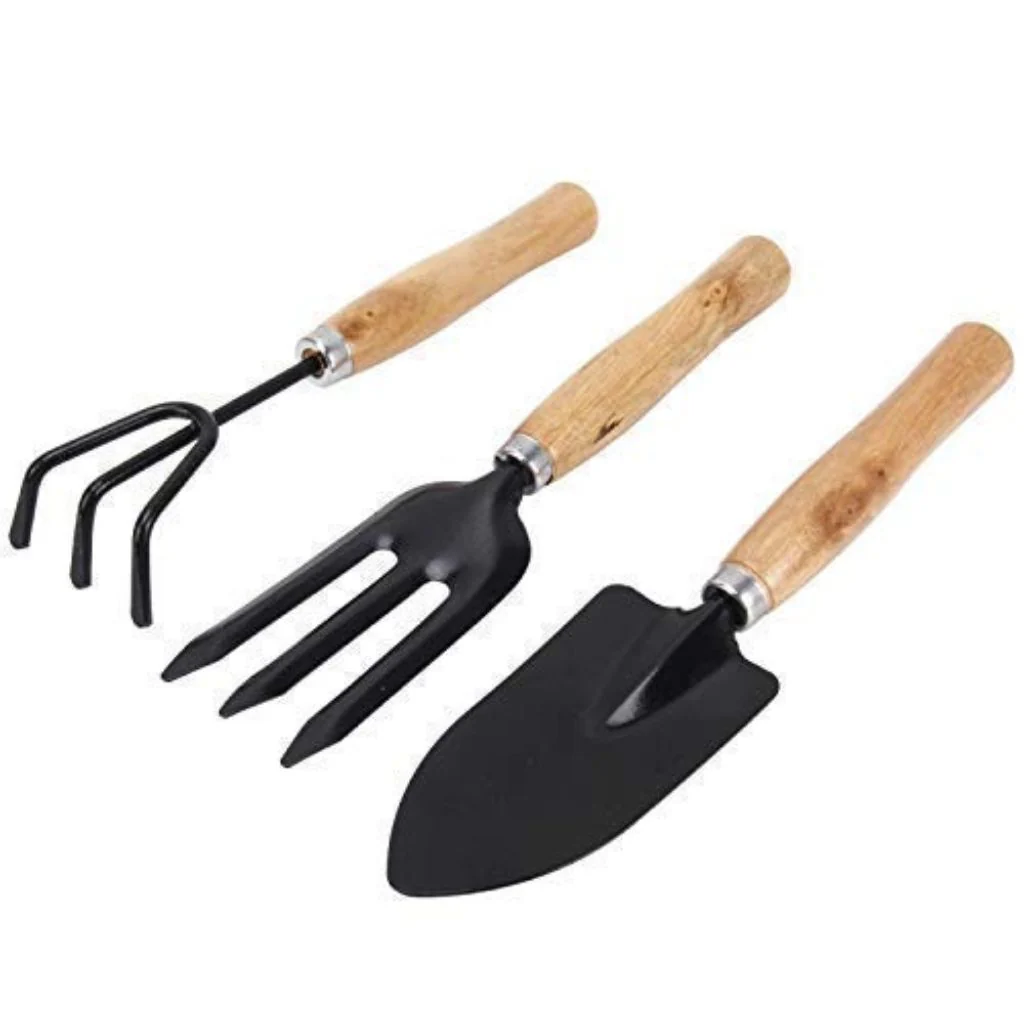Hand Cultivator, Small Trowel, Garden Fork 3Pcs Set
