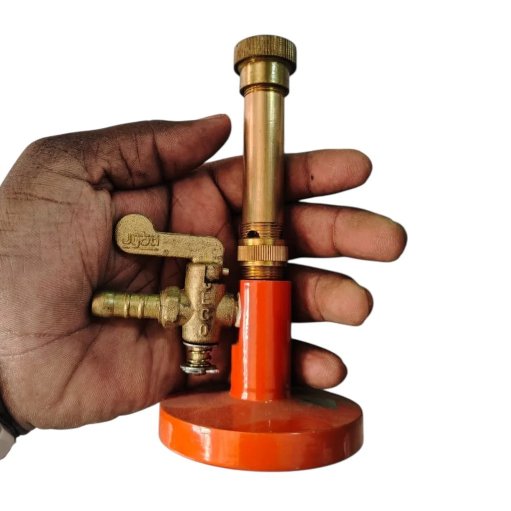 Heavy-Duty Laboratory Gas Burner with Adjustable Flame & Wind Guard Stand # - Image 5