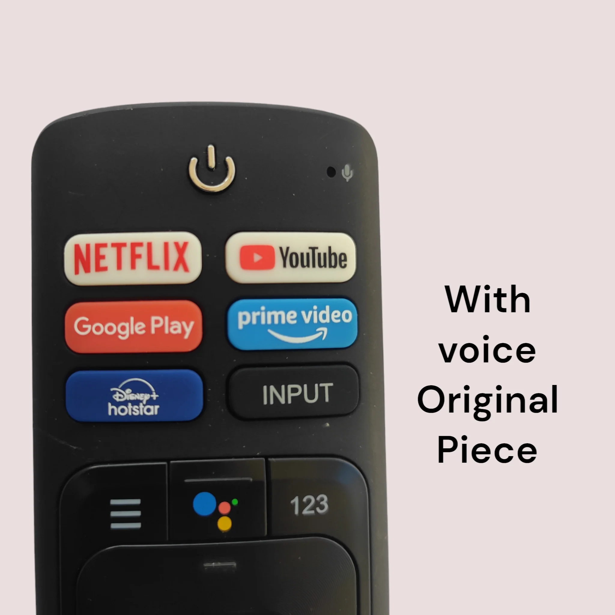 Hisense Smart TV Remote Control ERF3R69H – Voice Control with YouTube, Google Play, Hotstar & Prime Video Buttons# - Image 5