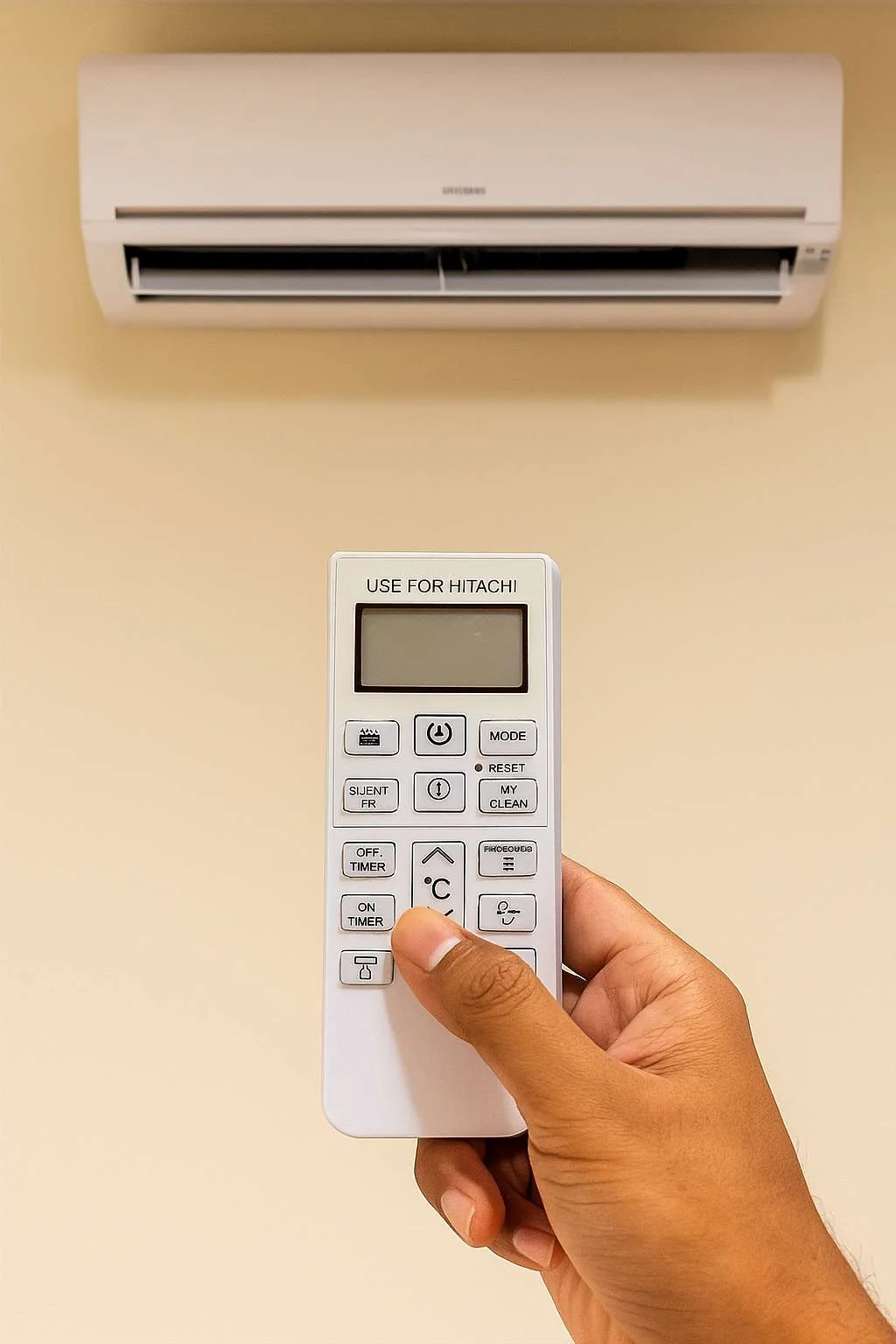 Hitachi AC Remote Control (168B) –  Replacement for Hitachi Air Conditioners# - Image 2
