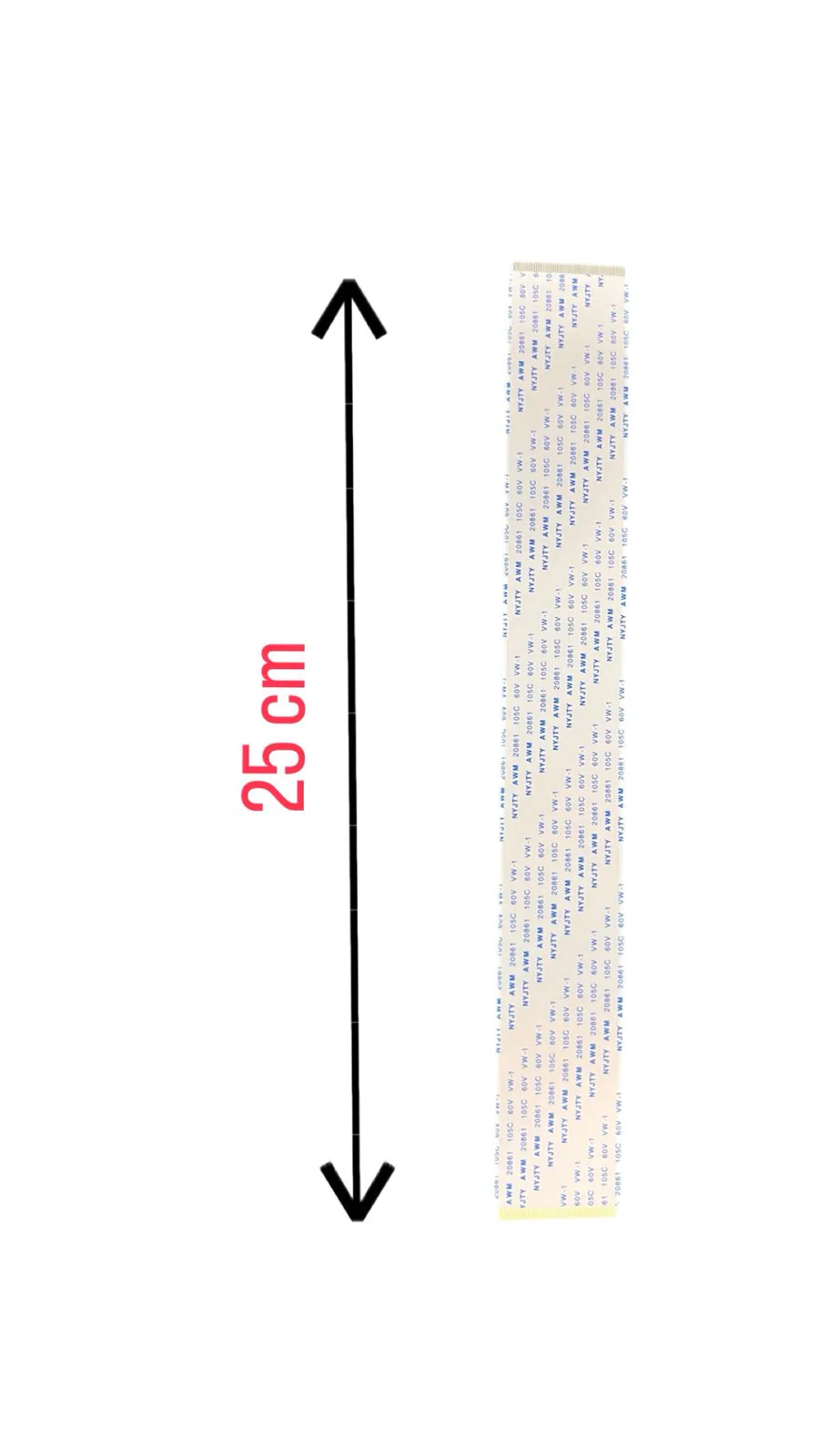 IVDS FS118 60 Pin Forward Type Cable – 25cm Length | FFC for LED/LCD TV Panels # - Image 2