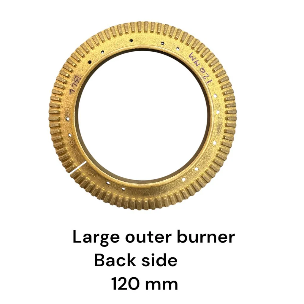 Kaff Full Brass Burner Cap & Flame Spreader Set – All Sizes for Gas Hob/Cooktop (Large 120mm, Medium 100mm, Small 80mm)# - Image 5