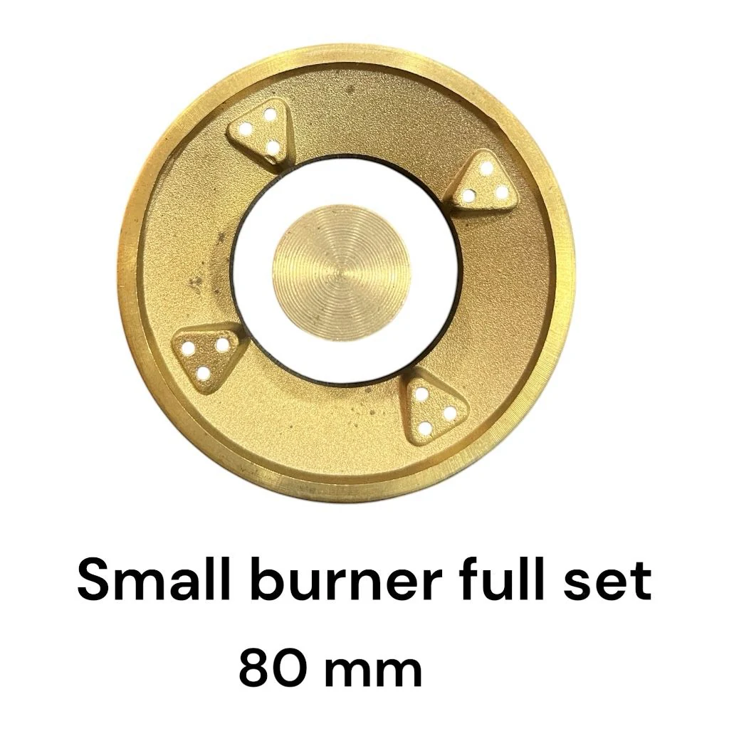 Kaff Full Brass Burner Cap & Flame Spreader Set – All Sizes for Gas Hob/Cooktop (Large 120mm, Medium 100mm, Small 80mm)# - Image 9