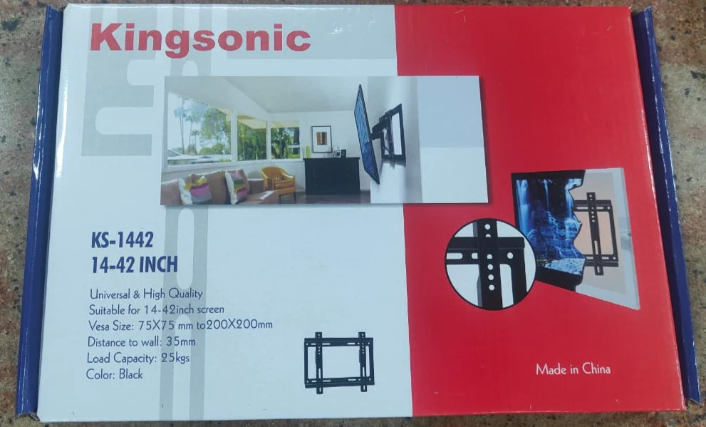 Kingsonic KS - 1442 LED/LCD/Plasma Wall Mount Tv Stand 14-42Inch - Image 3