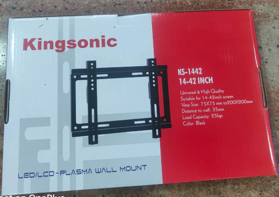 Kingsonic KS - 1442 LED/LCD/Plasma Wall Mount Tv Stand 14-42Inch - Image 4