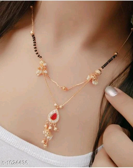Ladies Beautiful Alloy Mangalsutra - Image 5