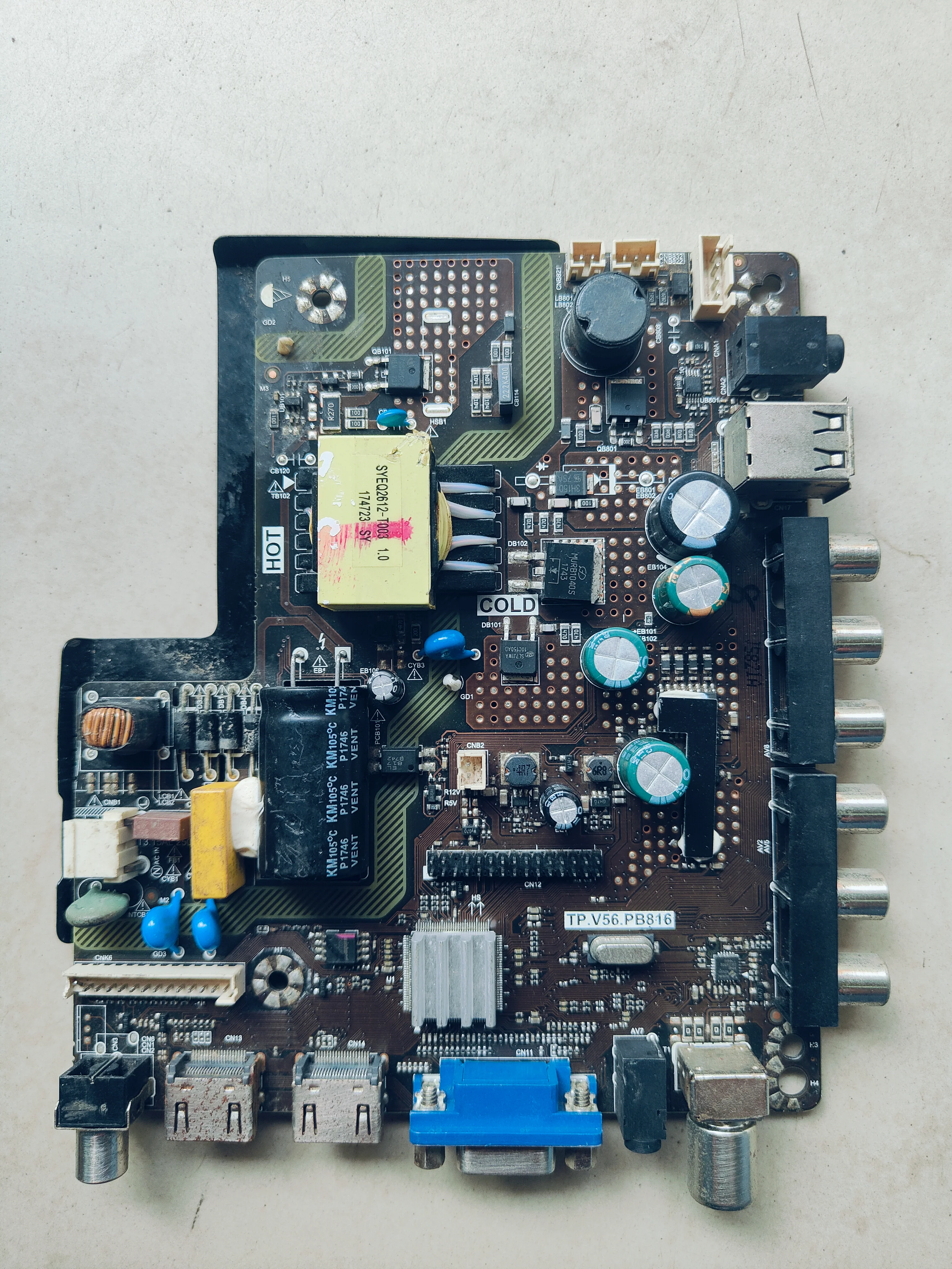 Universal TV Motherboard TP.V56.PB801 – Combo Board for 32” LED/LCD TVs# - Image 2