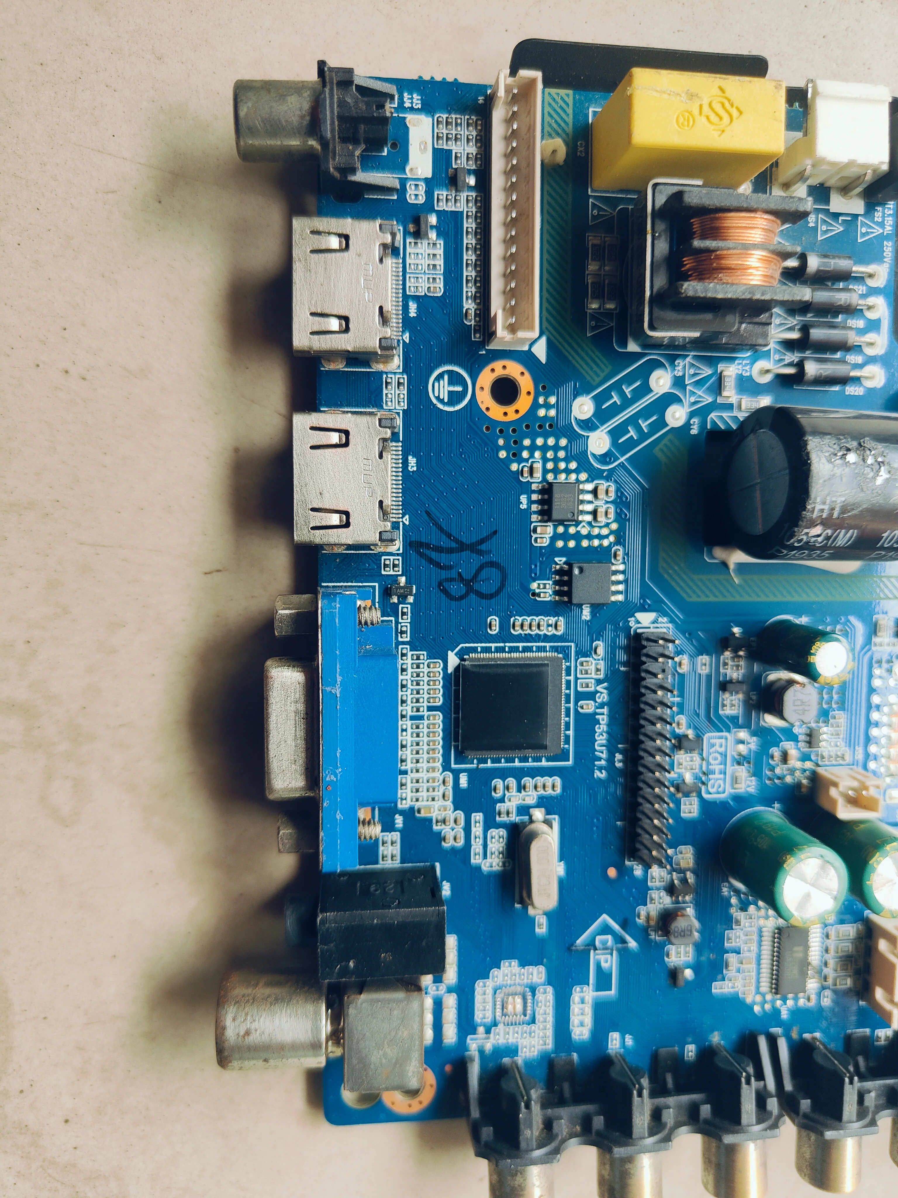 32-Inch LED/LCD TV Motherboard VS.TP53U71.2 – Replacement Combo Board# - Image 3