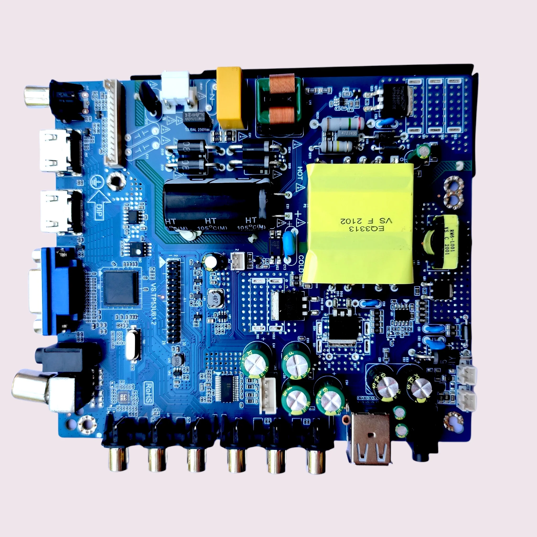 Universal LCD/LED TV Combo Board with Remote – VS.TP53U61.2 Fits 32 to 45 Inch TVs# - Image 3