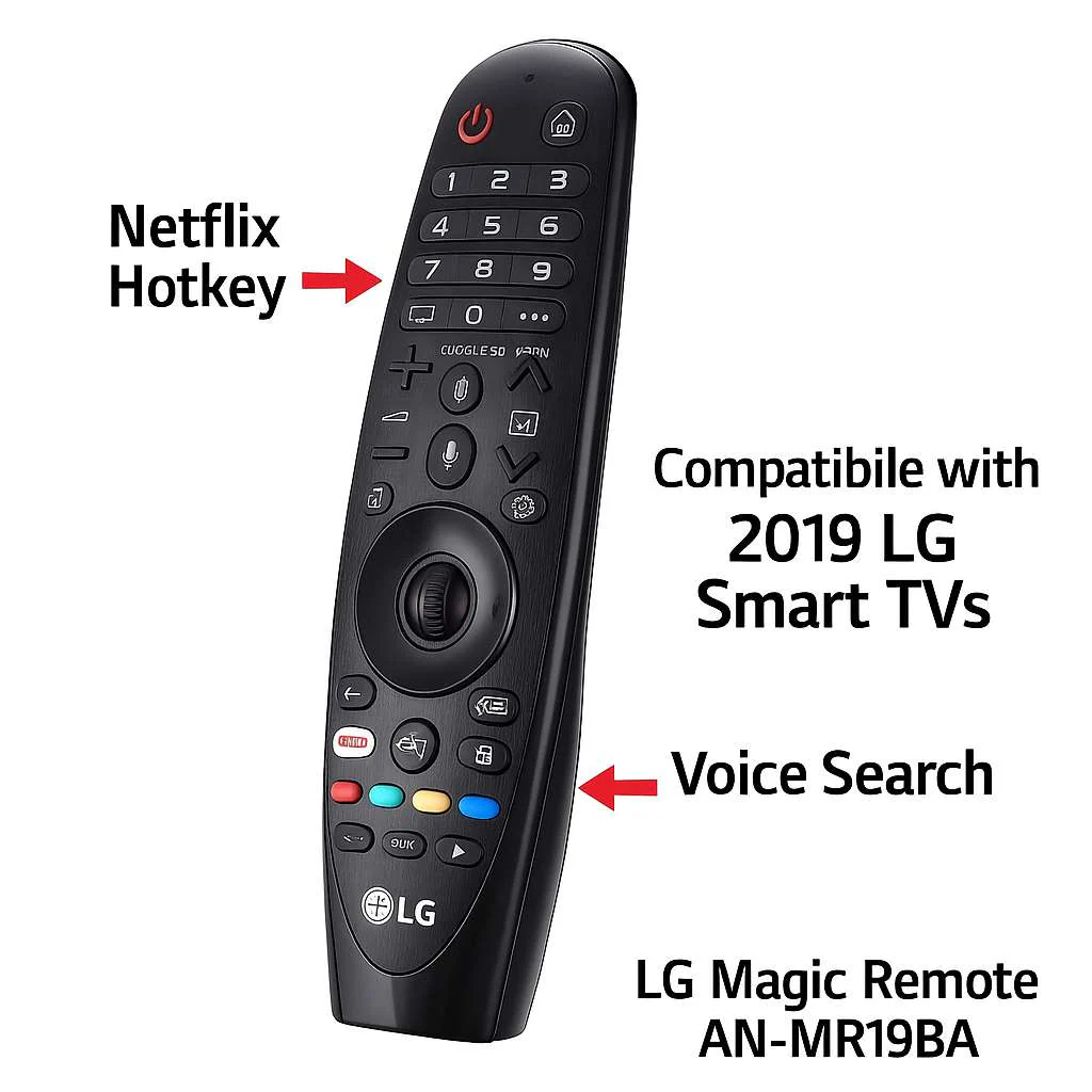 Original LG Magic Remote Control AN-MR19BA – Genuine Replacement for LG Smart TVs | Buy Online in India# - Image 6