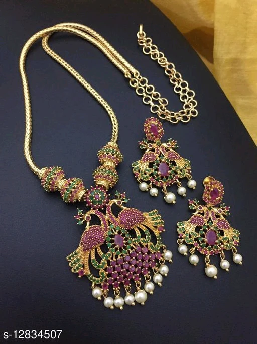 Sizzling Bejewelled Micro Plated Necklace