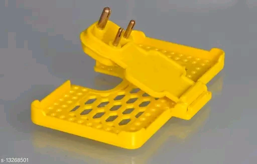 Yellow Unbreakable Mobile Charging Holder - Wall Mount &amp; AC Vent Stand" - Image 2