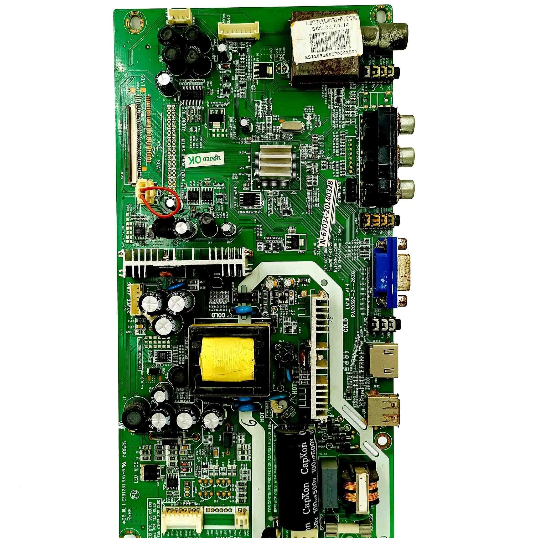 Mother board Suitable for LEDTVVJVV32HH-2CAF Videocon LED TV
