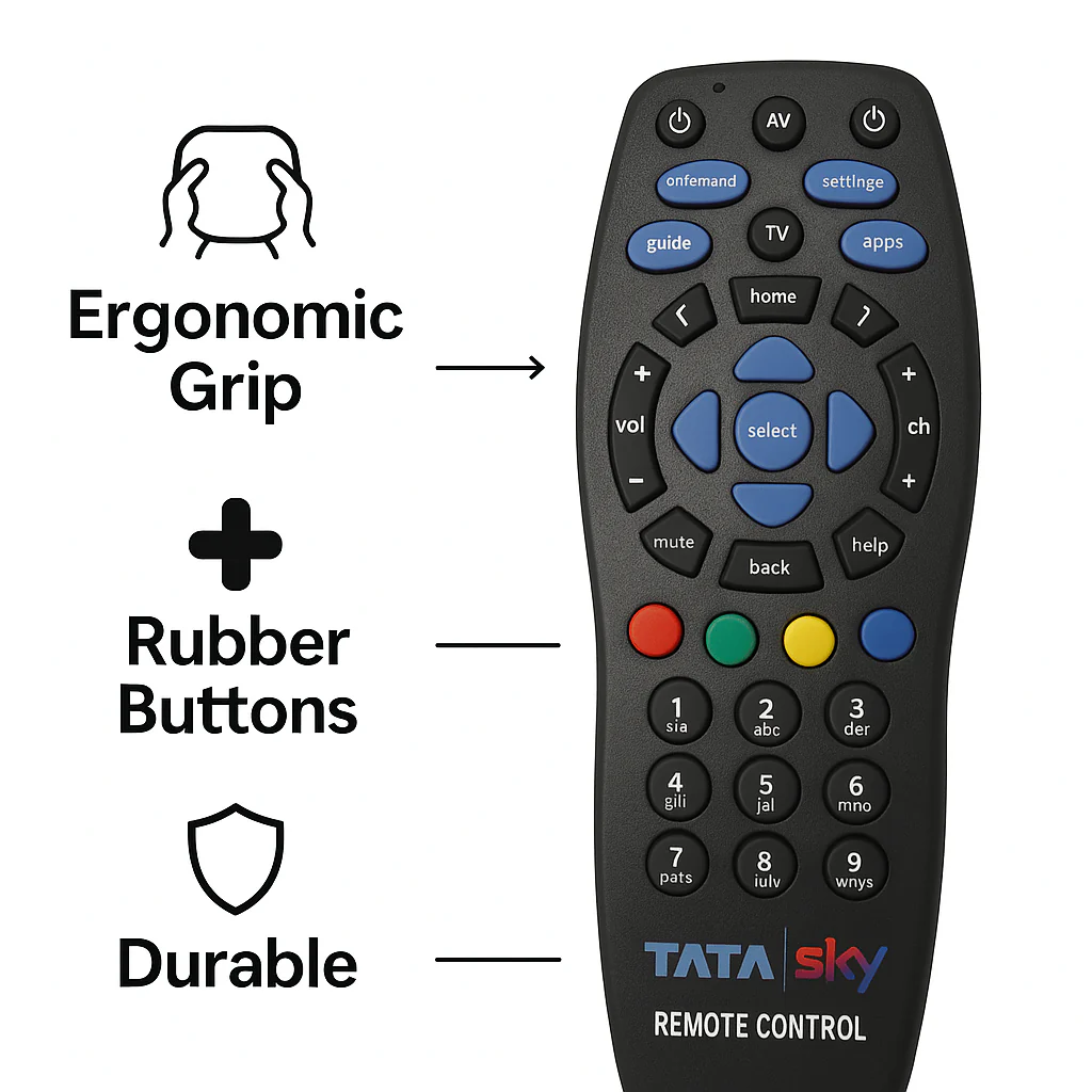 TataSky Set-Top Box Remote Control – Compatible Replacement (New) - Image 3