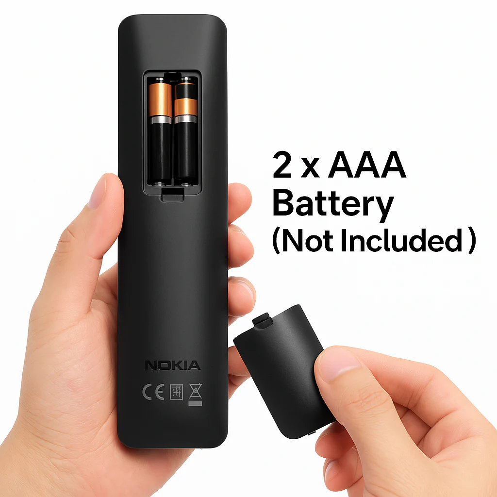 Nokia Smart LED TV Remote | Voice Control & Streaming Apps (Netflix, YouTube, Prime) ## - Image 4