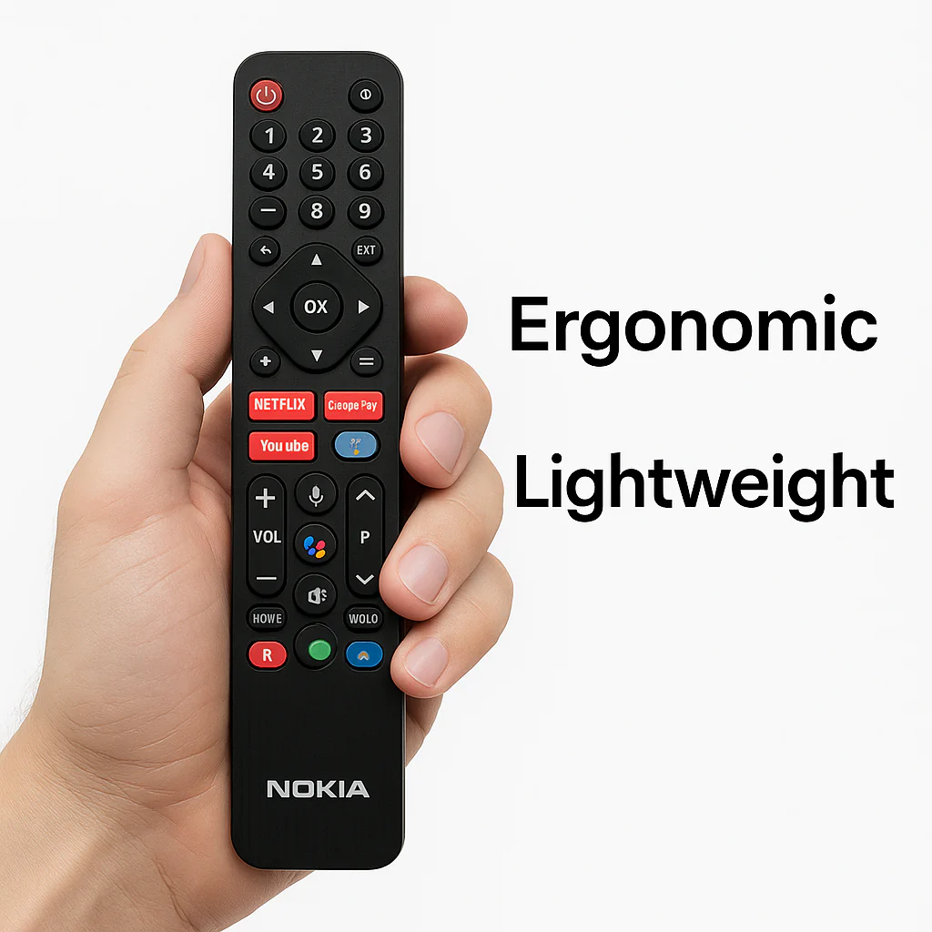 Nokia Smart LED TV Remote | Voice Control & Streaming Apps (Netflix, YouTube, Prime) ## - Image 7