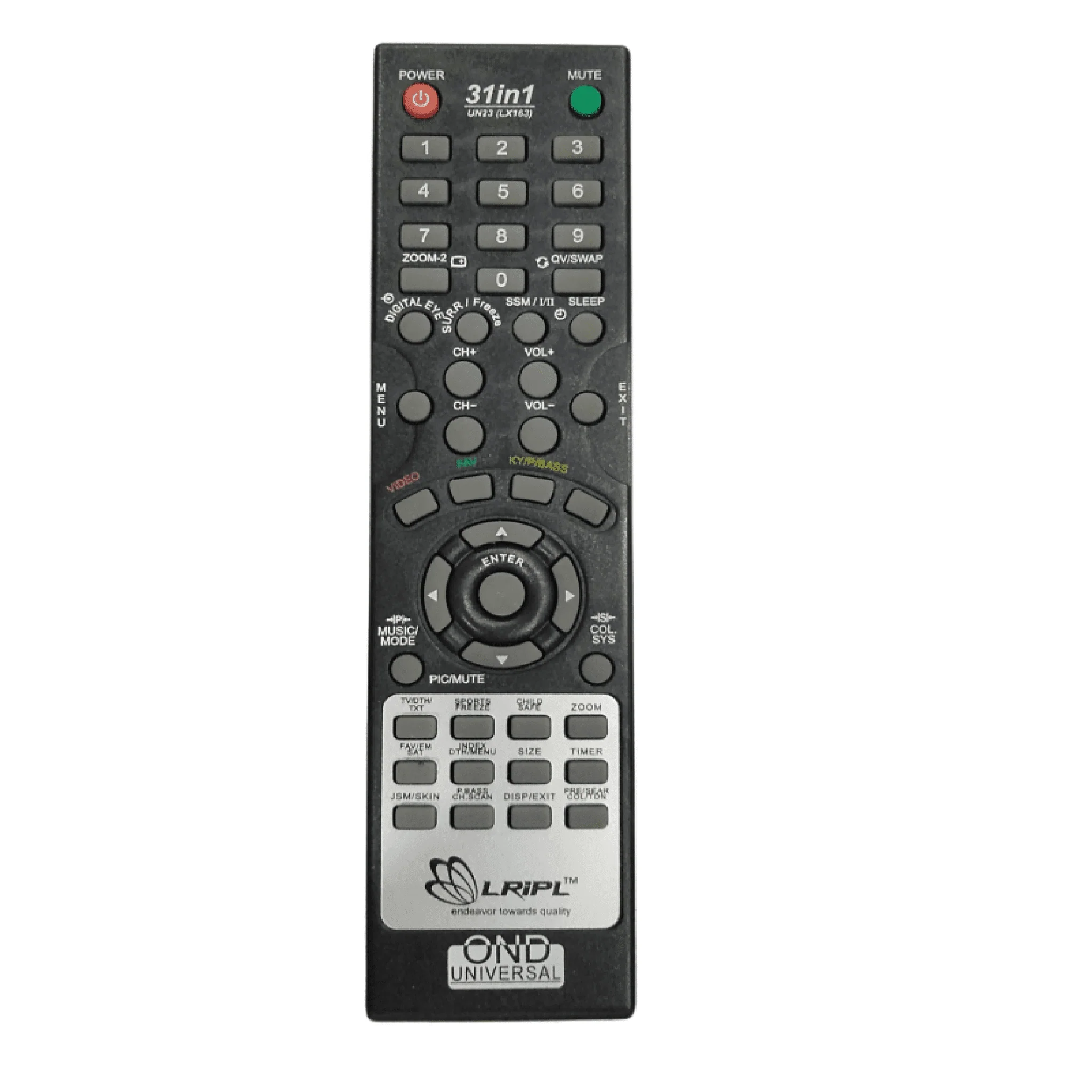 Onida Universal TV Remote Control – High Sensitivity Replacement (Model: TV20) | Compatible with All Onida TVs#