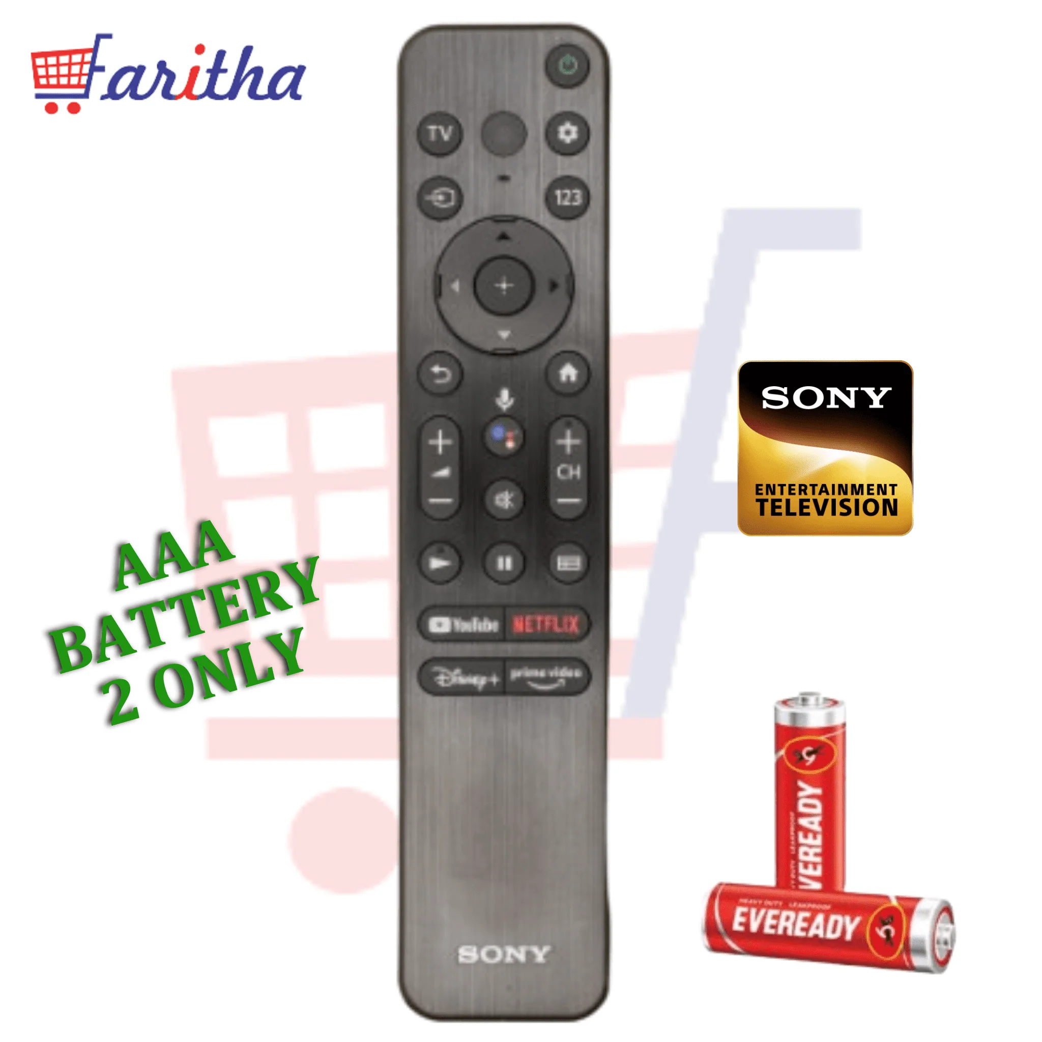 Original Sony Smart TV Remote Control with Google Play, Netflix & Voice Control#?v - Image 4
