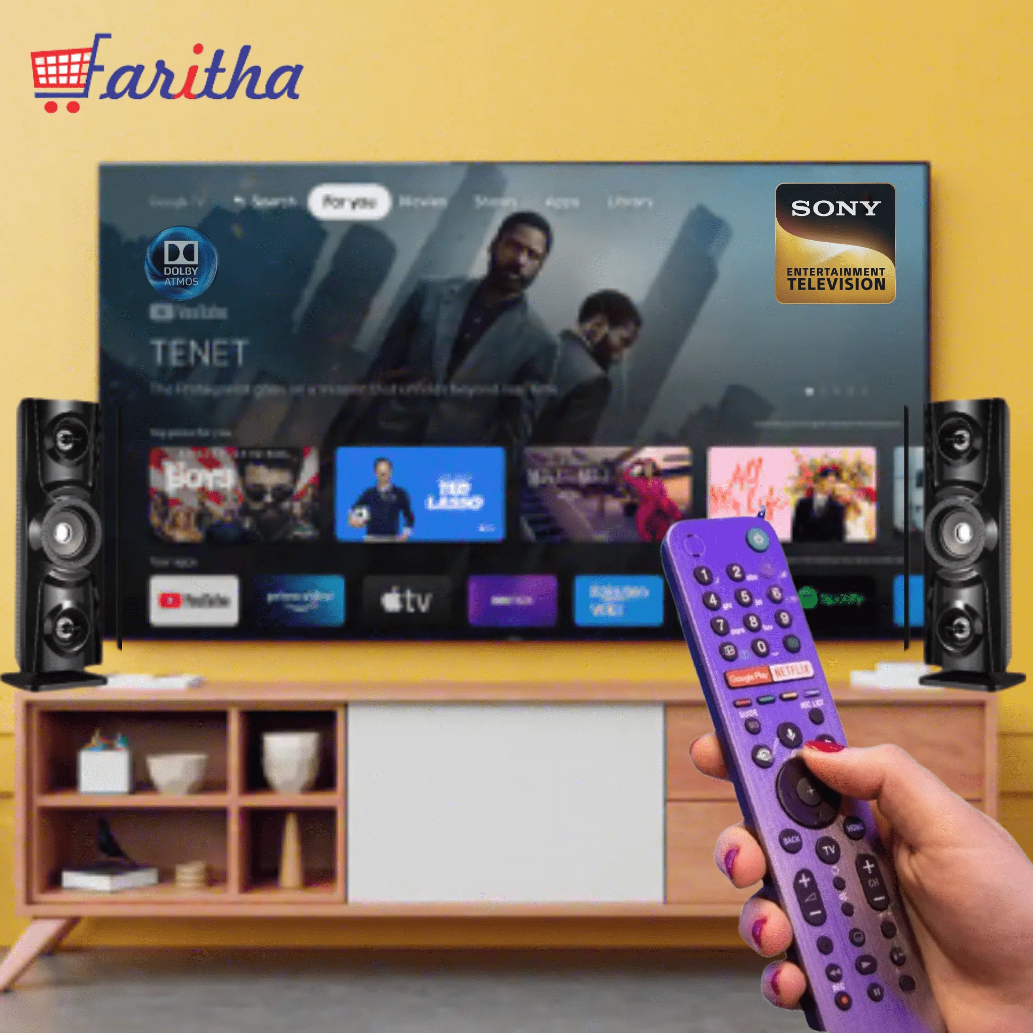 Original Sony Smart TV Remote Control with Google Play, Netflix & Voice Control#?v - Image 5