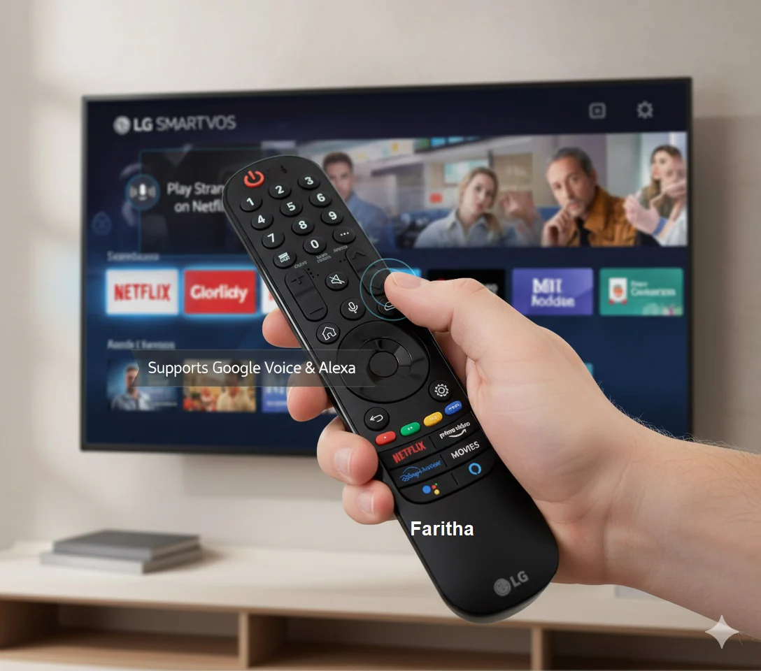 LG Magic Remote MR21GA – Original Genuine | Netflix, Prime Video, Disney+ Hotstar, Google Voice & Alexa Compatible# - Image 5