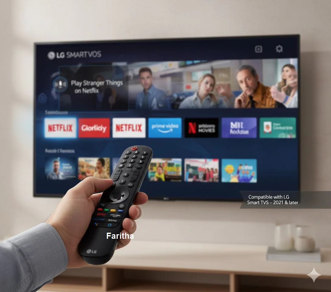 LG Magic Remote MR21GA – Original Genuine | Netflix, Prime Video, Disney+ Hotstar, Google Voice & Alexa Compatible# - Image 6