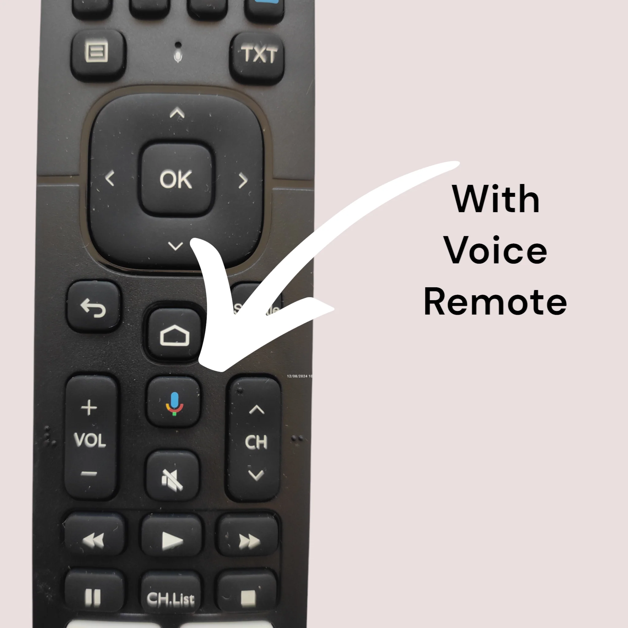 Original Hisense Smart TV Remote Control with Netflix, Prime Video, YouTube, Music, Browser & Voice Sensor# - Image 3