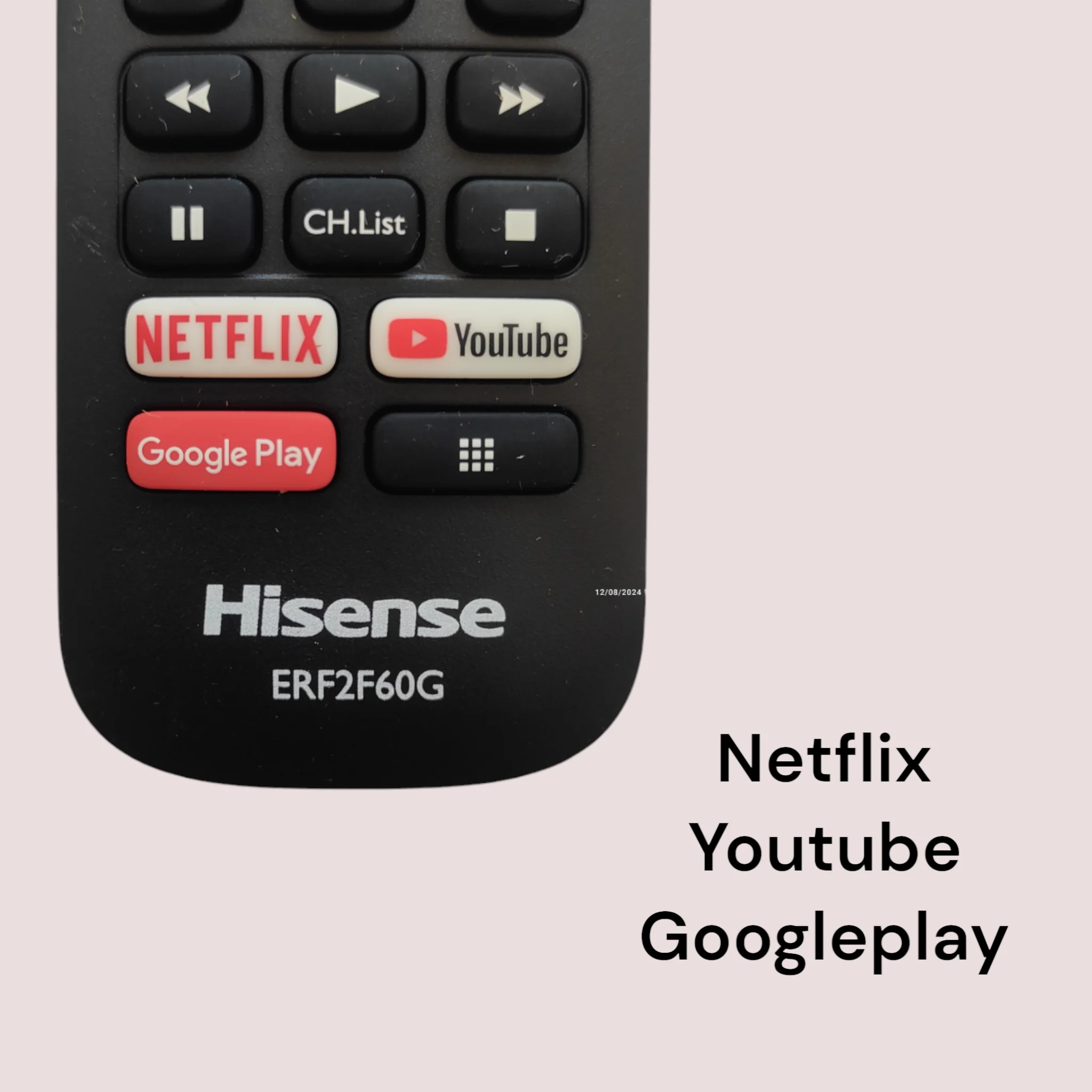 Original Hisense Smart TV Remote Control with Netflix, Prime Video, YouTube, Music, Browser & Voice Sensor# - Image 6