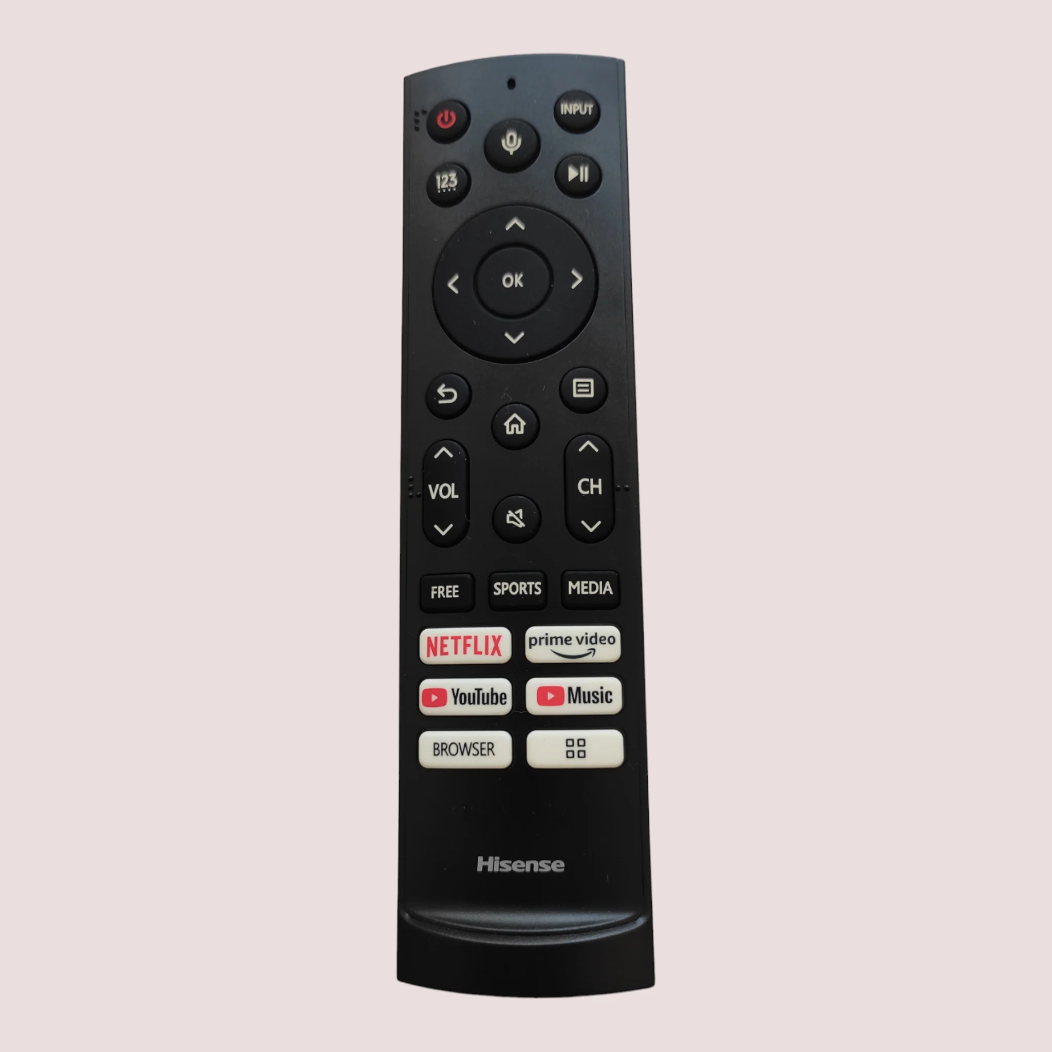 Original Hisense Smart TV remote control Netflix, Prime Video, Youtube, Music, Browser with voice sensor# - Image 6