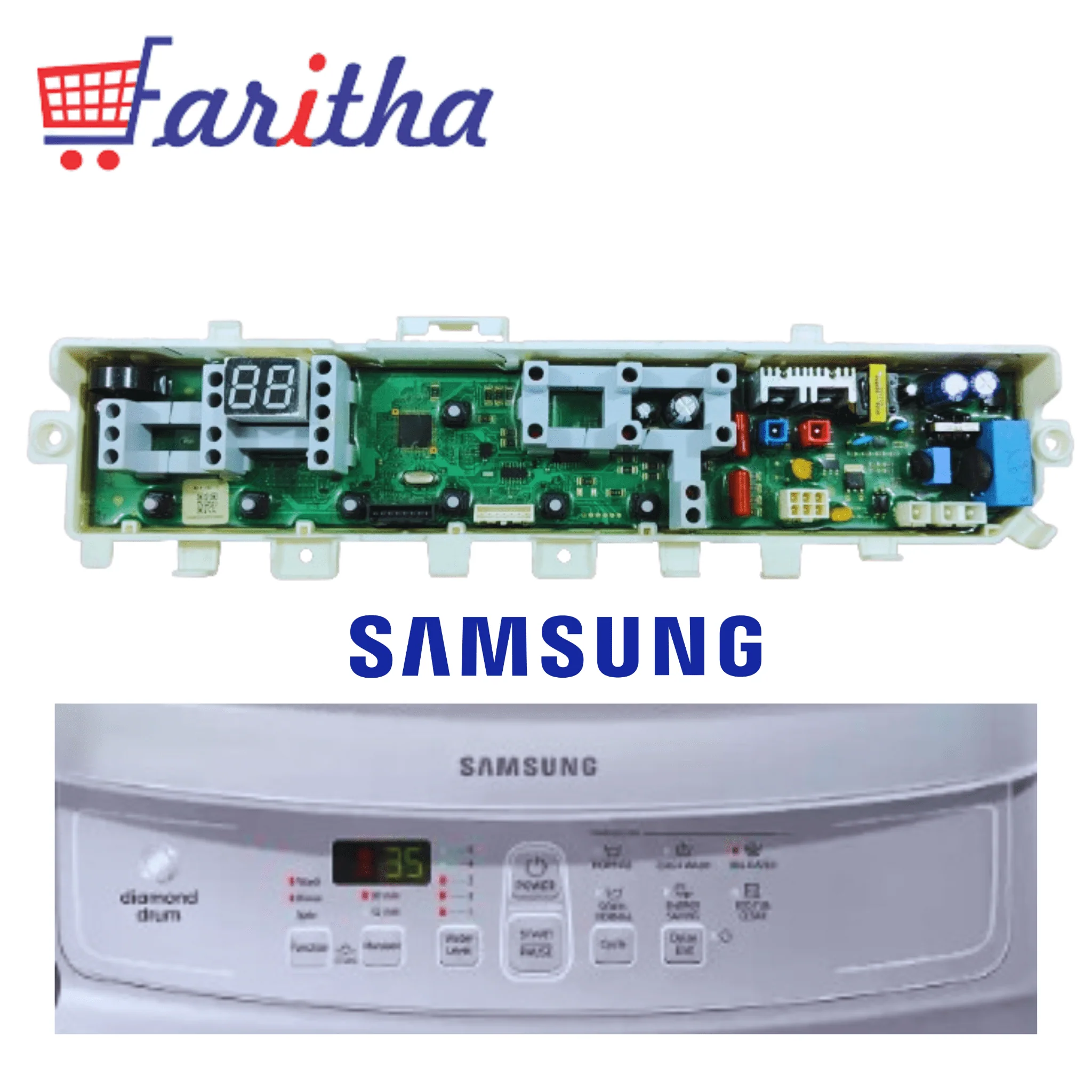 Samsung Original 7-Button Washing Machine Control Board – Compatible Replacement for Select Models # - Image 3