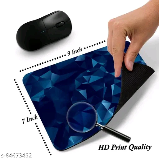 Party Gift suitable & standard size(9by7inch) ,easily clean and  non slip surface pad for freely work and gaming  on Laptop/Computer MousepadPremium 9x7 Inch Non-Slip Mouse Pad – Smooth Surface for Gaming &amp; Work" - Image 2