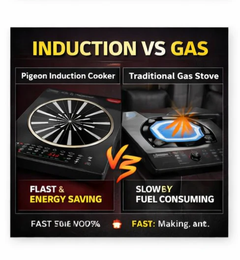 Pigeon Rapido Anti-Skid Induction Cooktop – 2100W High Power | 8 Preset Menus | Feather Touch Control | Energy Saving Cooker - Image 7