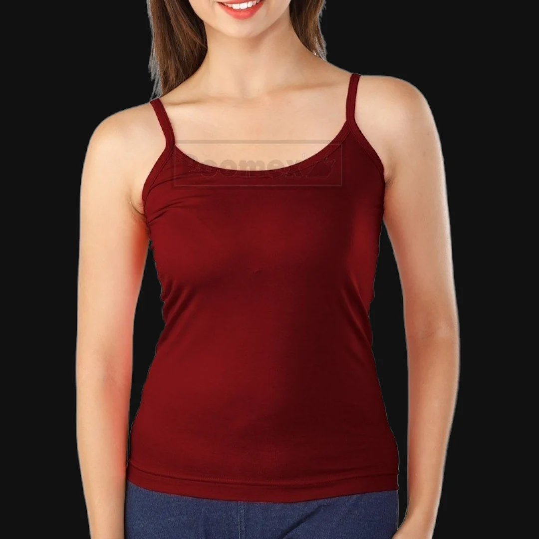 Poomex Comfed Cotton Ladies Slip Comisole Black, White, Skin Colour - Image 8
