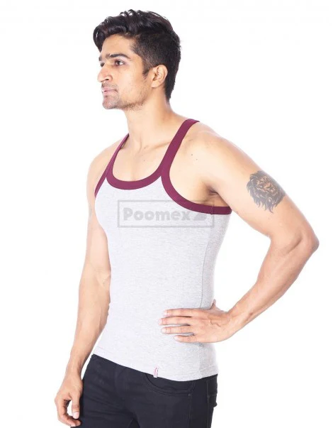 Poomex Gents Elegant Super Style GYM VEST Sleeveless - Image 4
