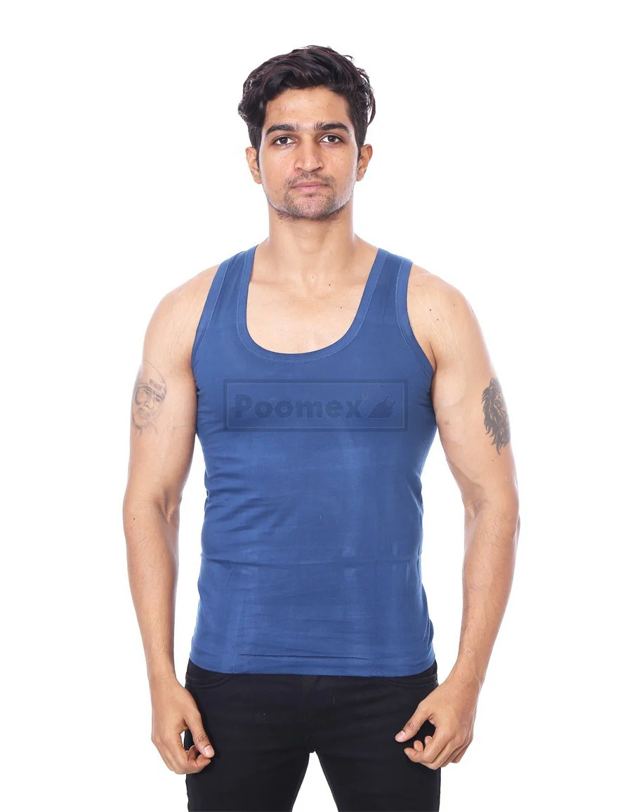 Poomex Gents Golden Colour Vest (Sleeveless & Half Sleeve) - Image 3
