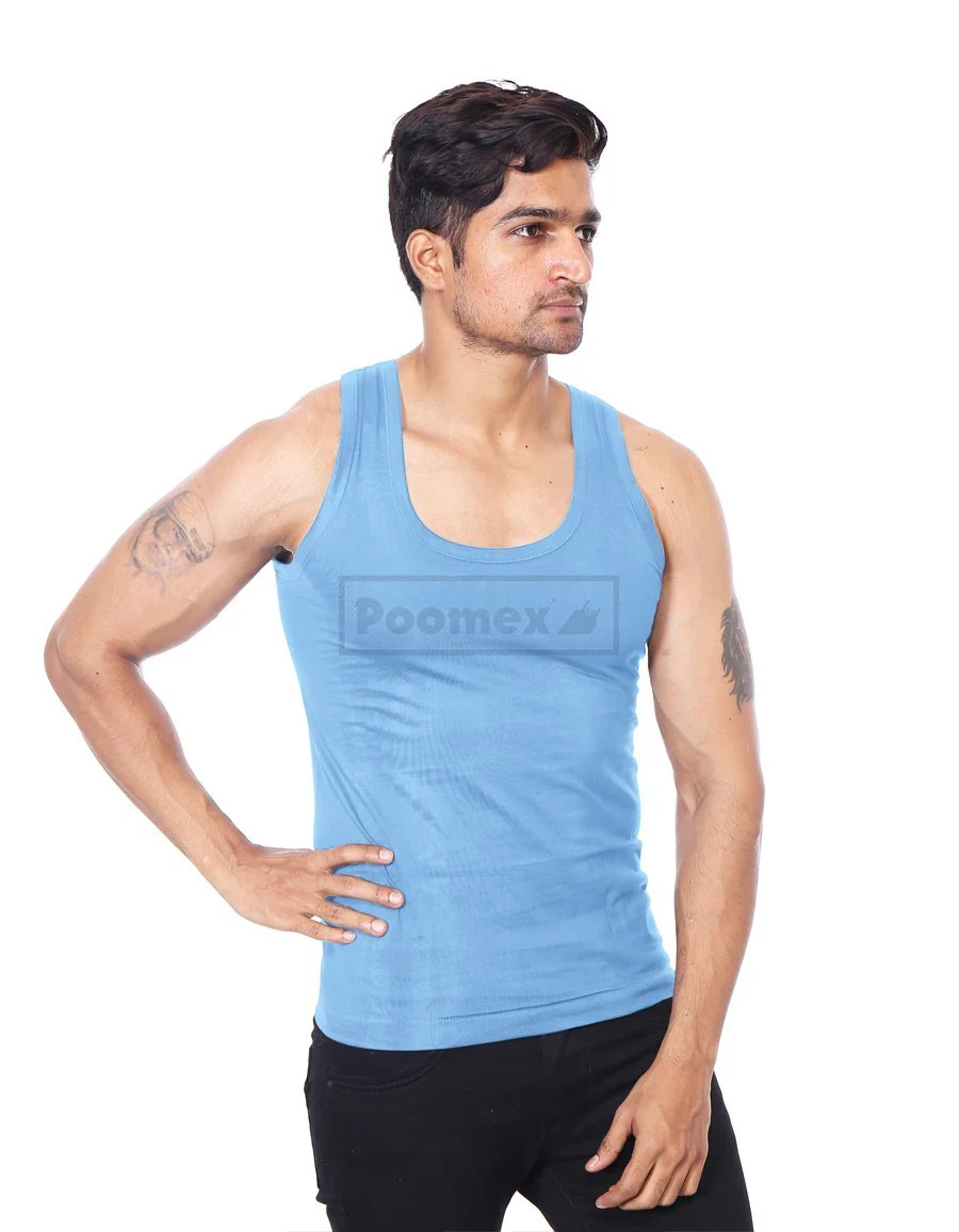 Poomex Gents Golden Colour Vest (Sleeveless & Half Sleeve) - Image 4