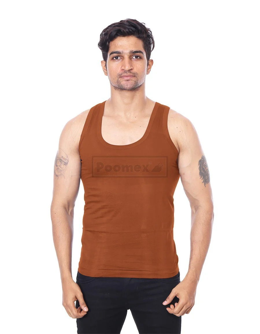Poomex Gents Golden Colour Vest (Sleeveless & Half Sleeve) - Image 5