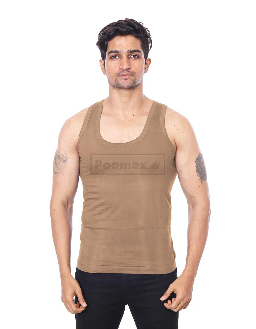 Poomex Gents Golden Colour Vest (Sleeveless & Half Sleeve) - Image 7