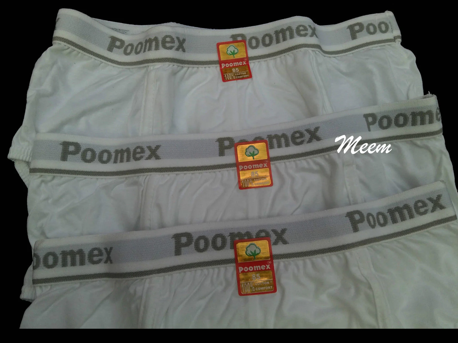 Poomex Men's Jetty Brief – White, 100% Pure Cotton Underwear for Daily Comfort# - Image 3