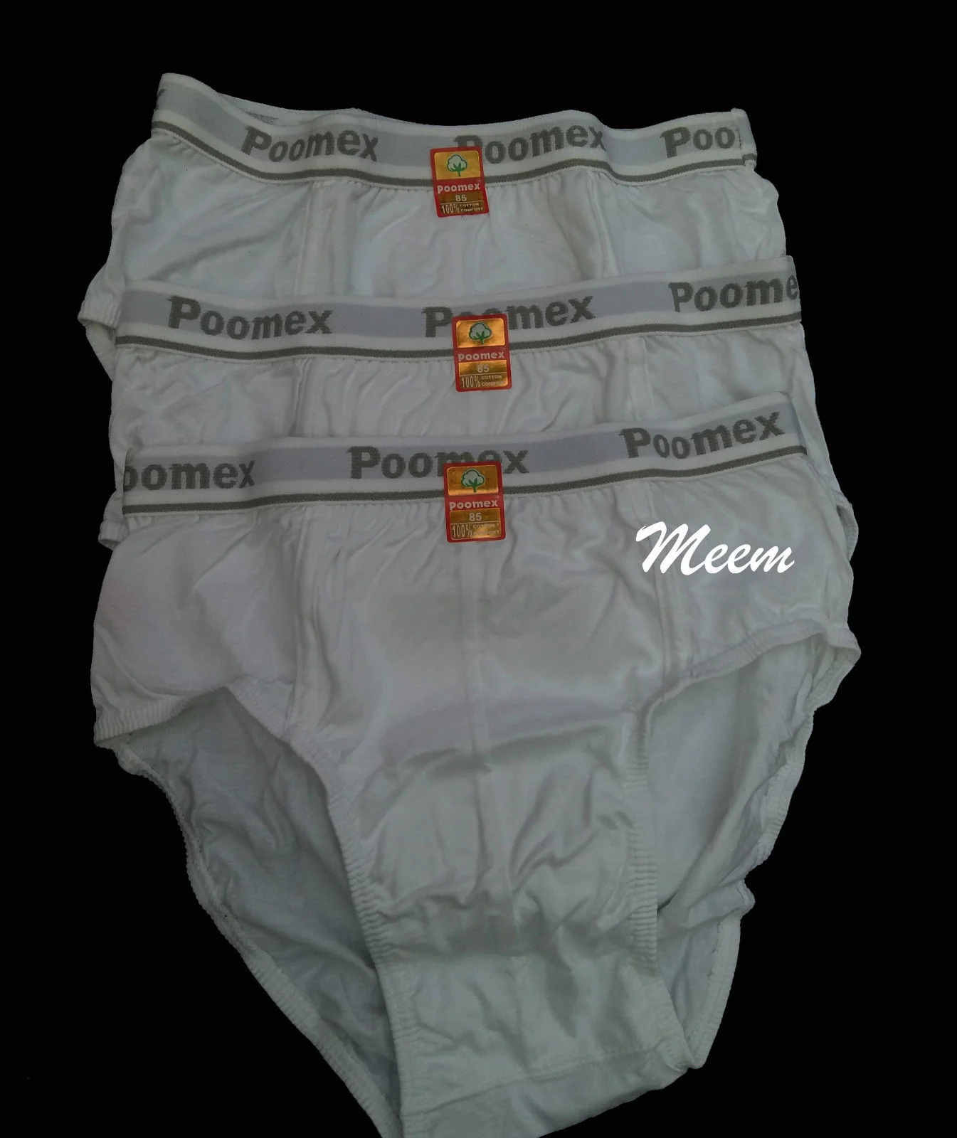 Poomex Men's Jetty Brief – White, 100% Pure Cotton Underwear for Daily Comfort# - Image 4