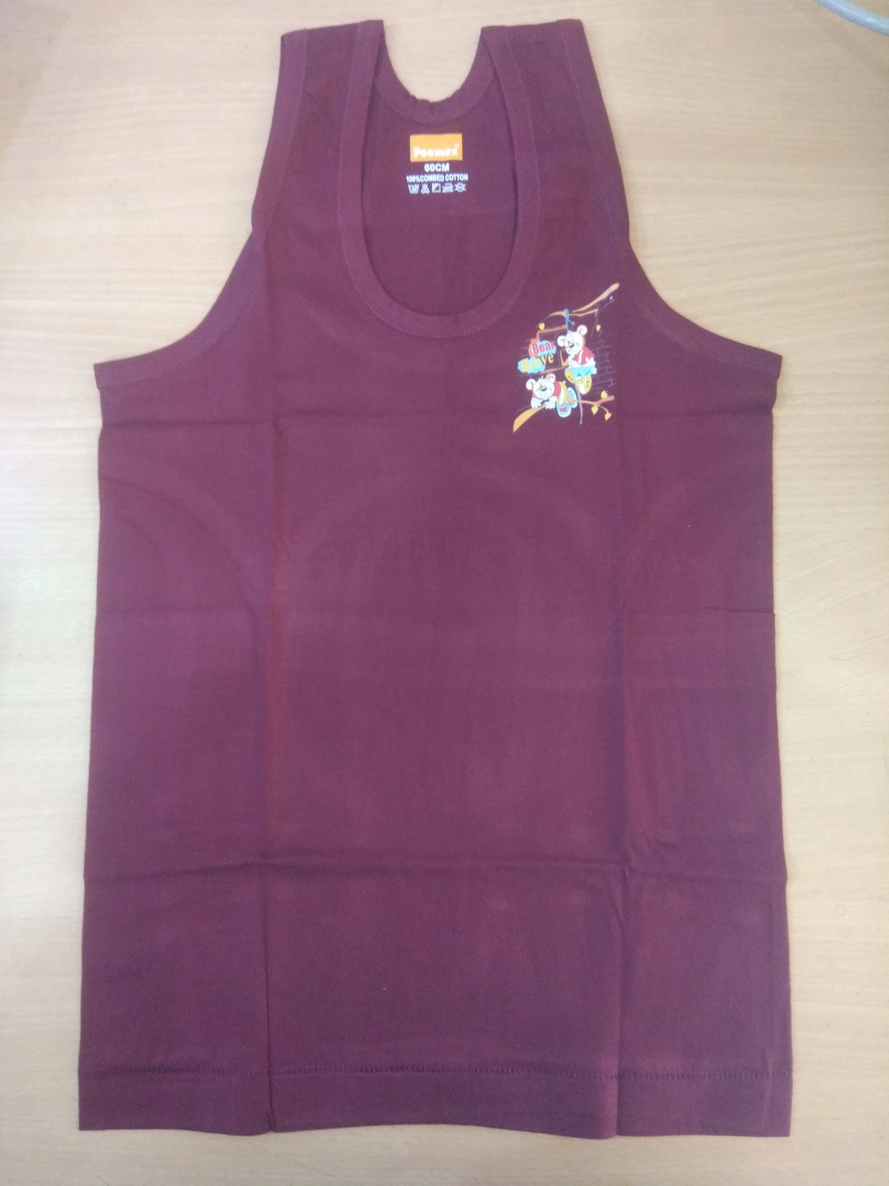 Poomex Premium Boys Cotton Sleeveless Vest – Kids Innerwear Banian – Soft & Comfortable – Multiple Colors# - Image 3
