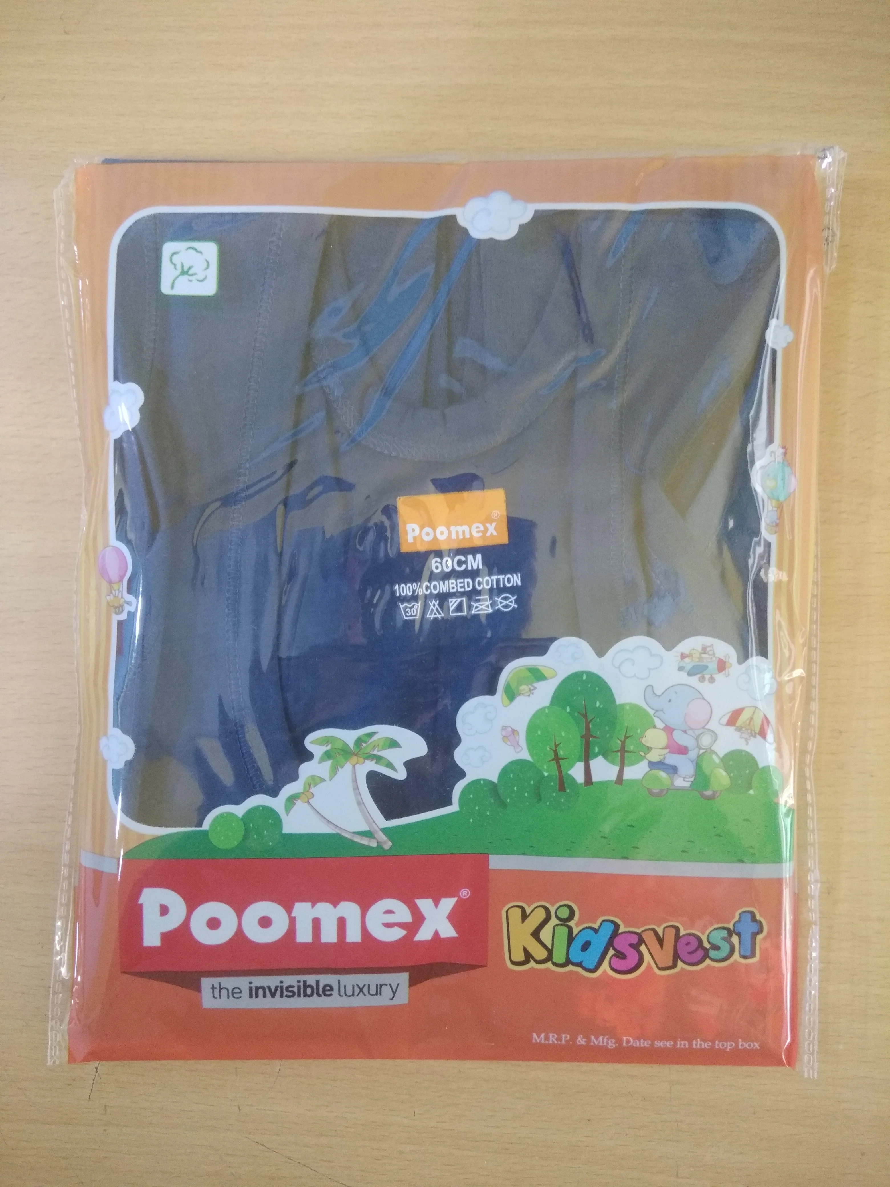 Poomex Premium Boys Cotton Sleeveless Vest – Kids Innerwear Banian – Soft & Comfortable – Multiple Colors# - Image 6