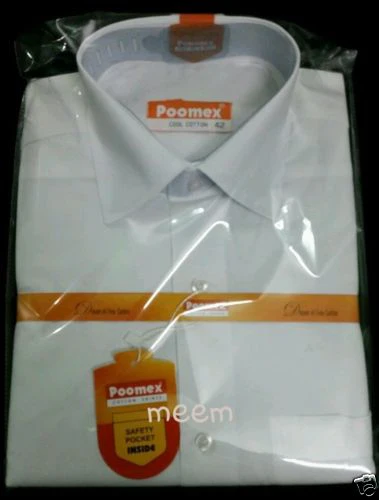 Poomex White Summer Cotton Shirt - Image 8